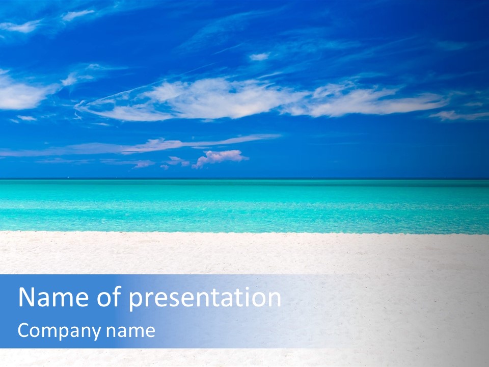 Caribbean Recreation Resort PowerPoint Template