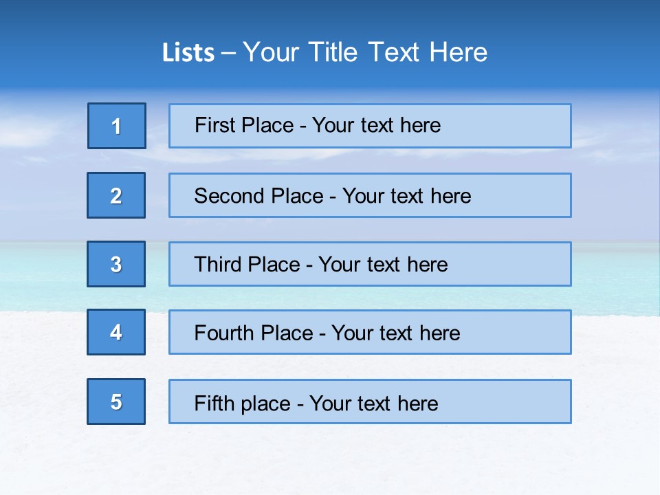 Caribbean Recreation Resort PowerPoint Template