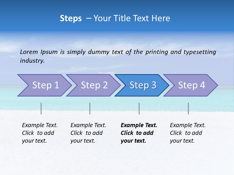 Caribbean Recreation Resort PowerPoint Template