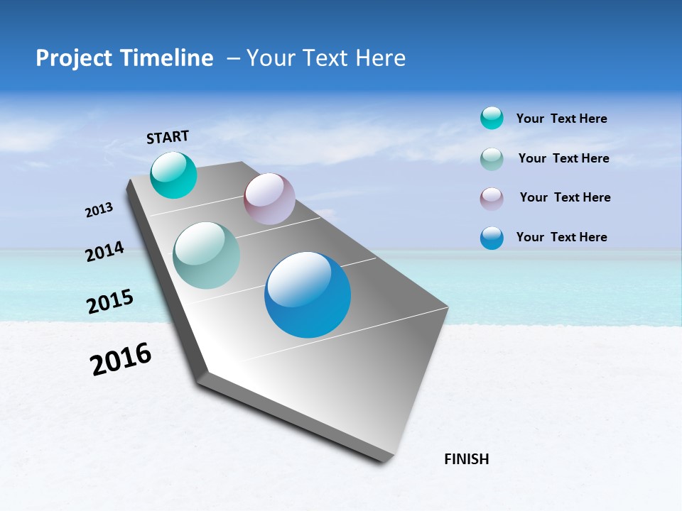 Caribbean Recreation Resort PowerPoint Template