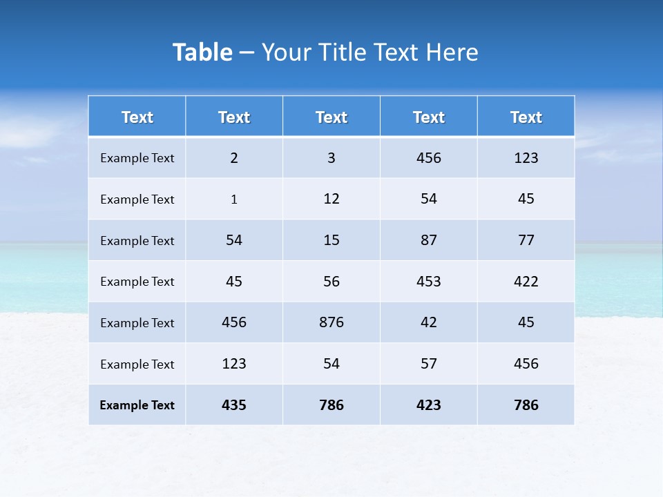 Caribbean Recreation Resort PowerPoint Template