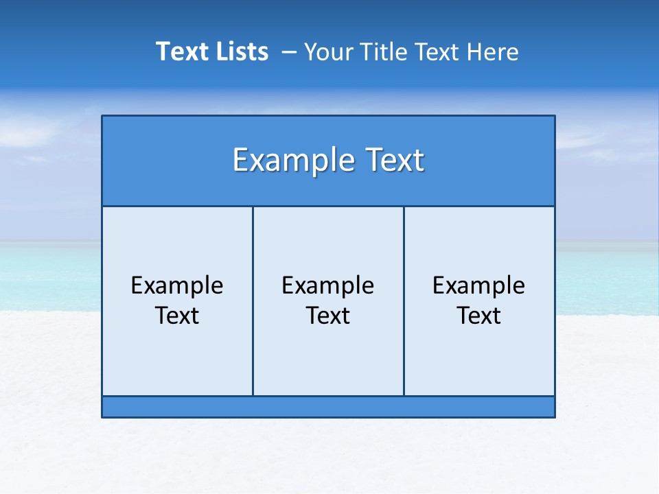 Caribbean Recreation Resort PowerPoint Template