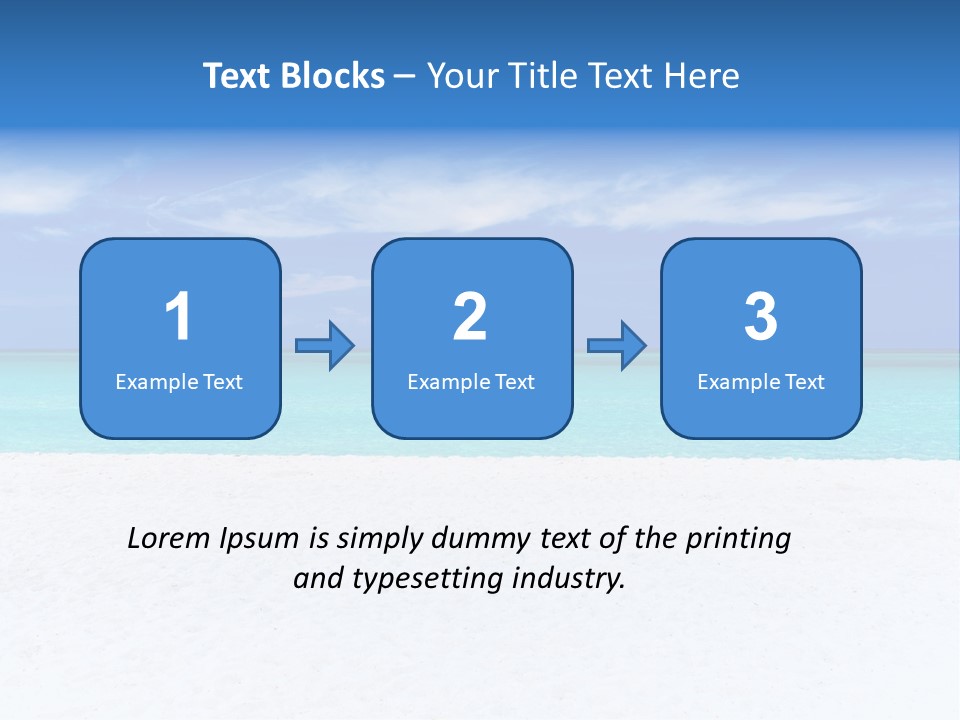 Caribbean Recreation Resort PowerPoint Template