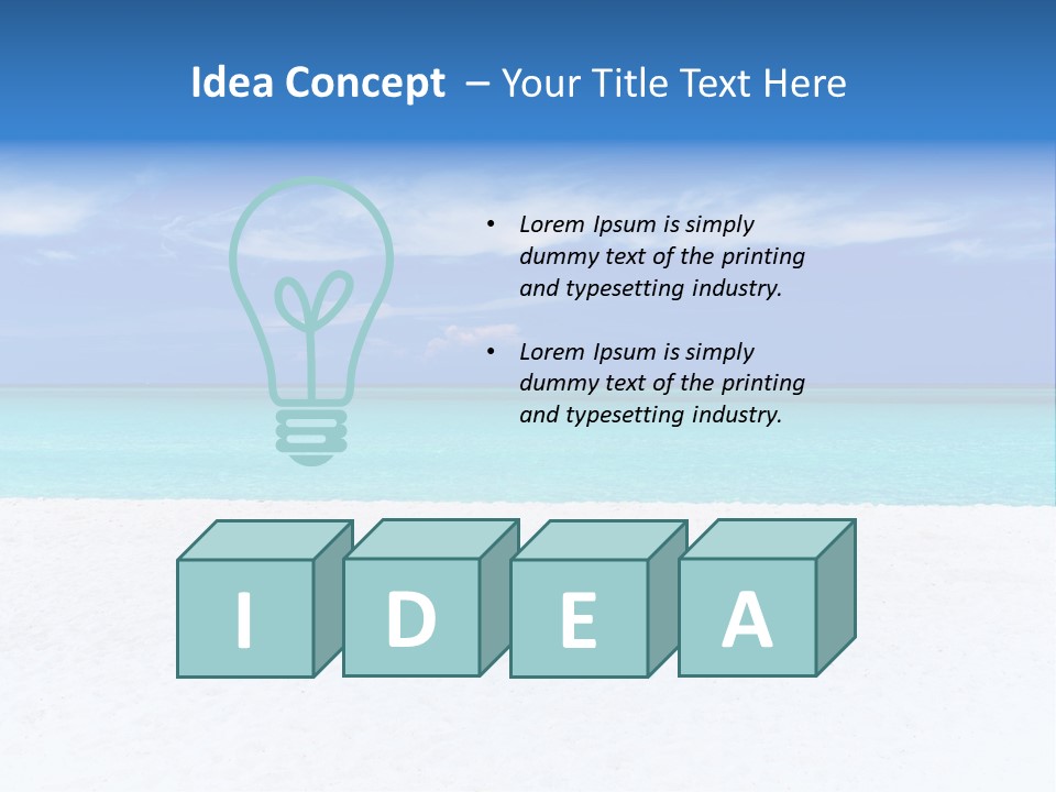 Caribbean Recreation Resort PowerPoint Template