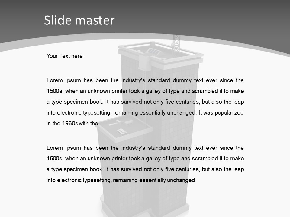 Architecture Skyline Success PowerPoint Template