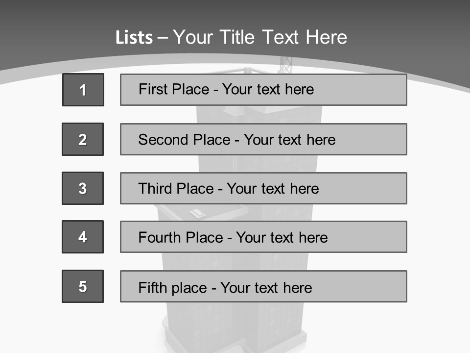Architecture Skyline Success PowerPoint Template