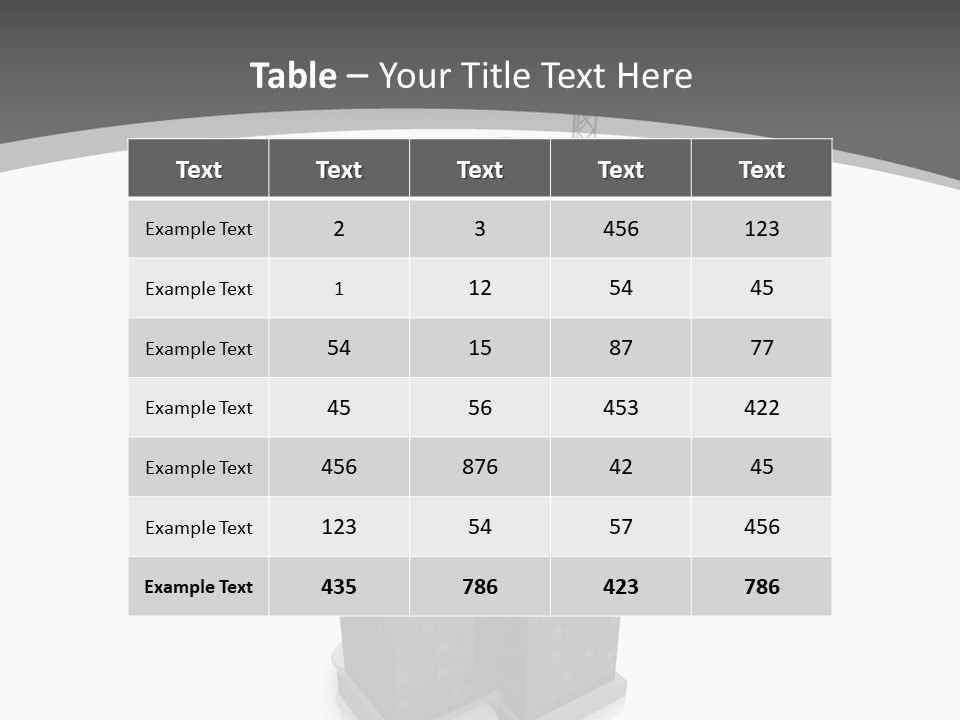 Architecture Skyline Success PowerPoint Template