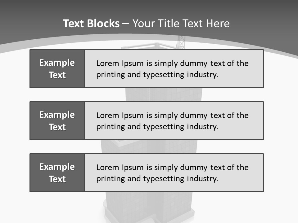 Architecture Skyline Success PowerPoint Template