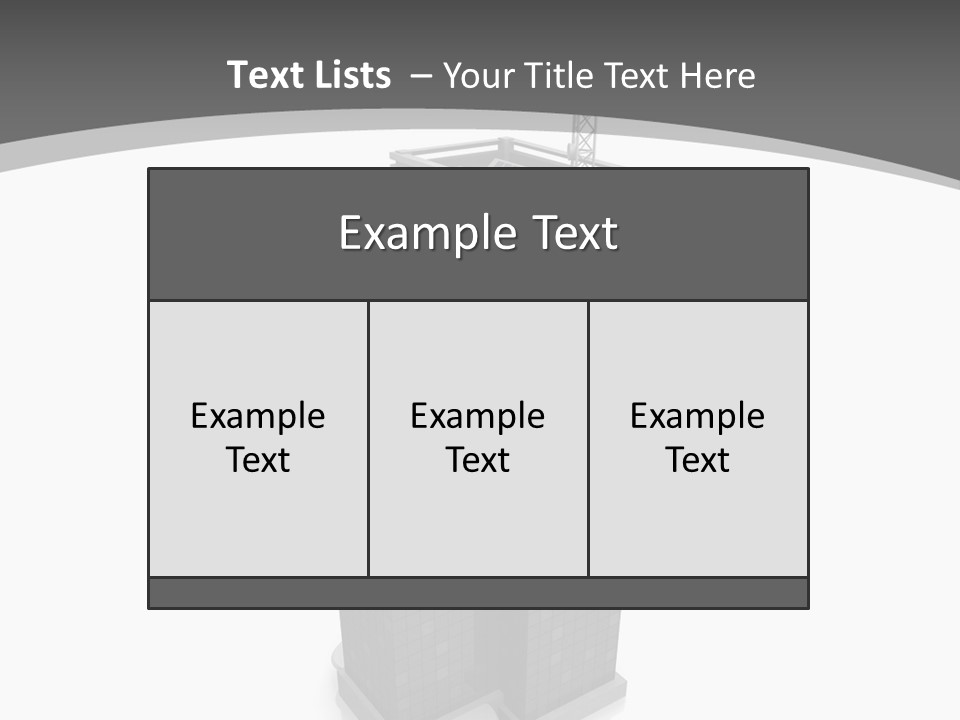Architecture Skyline Success PowerPoint Template