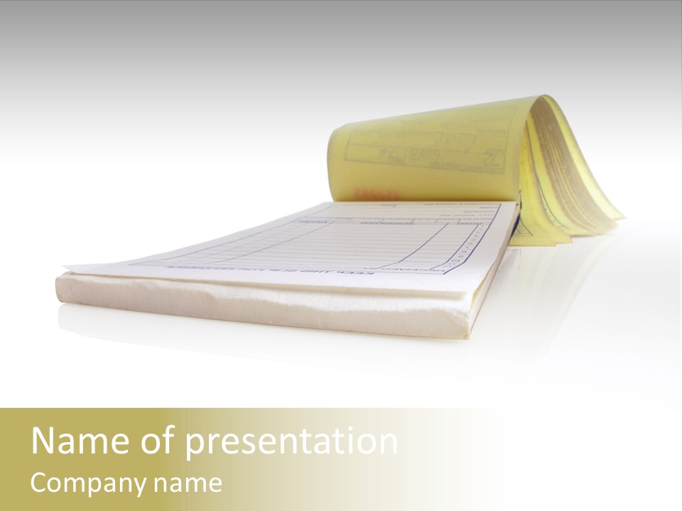 Tablet Debt Money PowerPoint Template