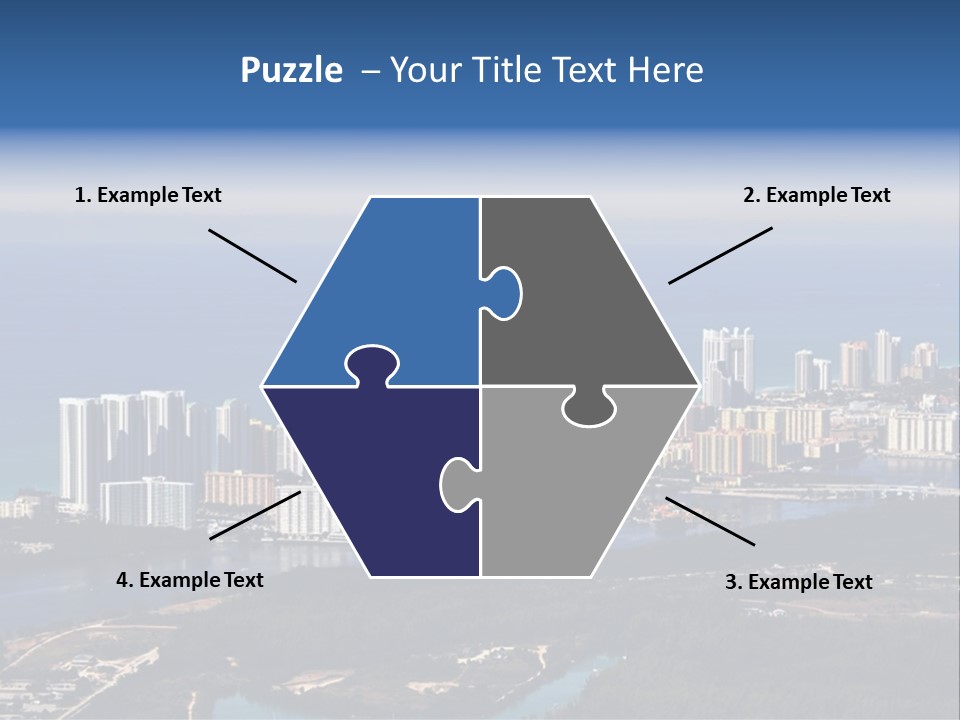 Ocean Aerial Sunny PowerPoint Template