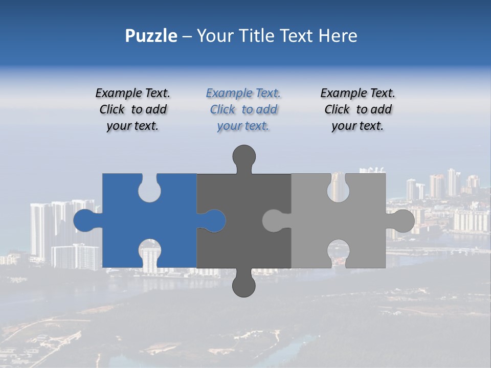 Ocean Aerial Sunny PowerPoint Template