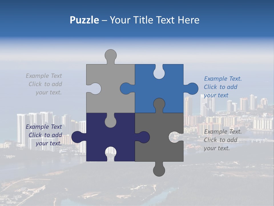 Ocean Aerial Sunny PowerPoint Template