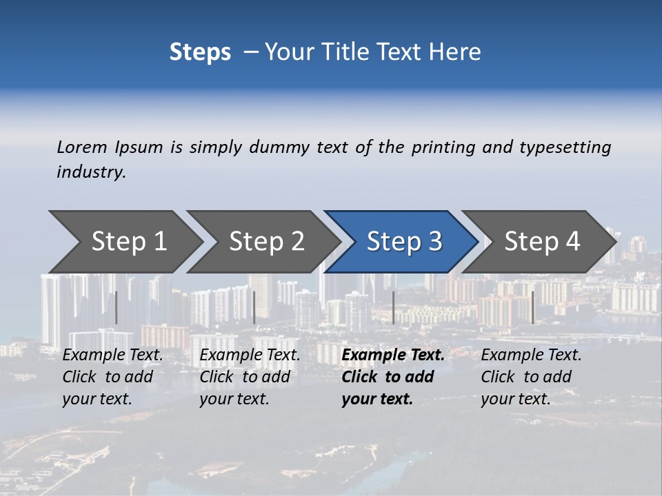 Ocean Aerial Sunny PowerPoint Template