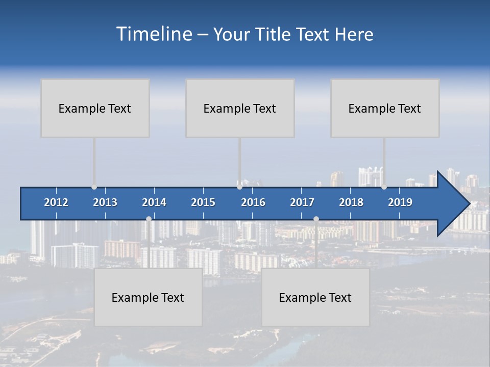 Ocean Aerial Sunny PowerPoint Template