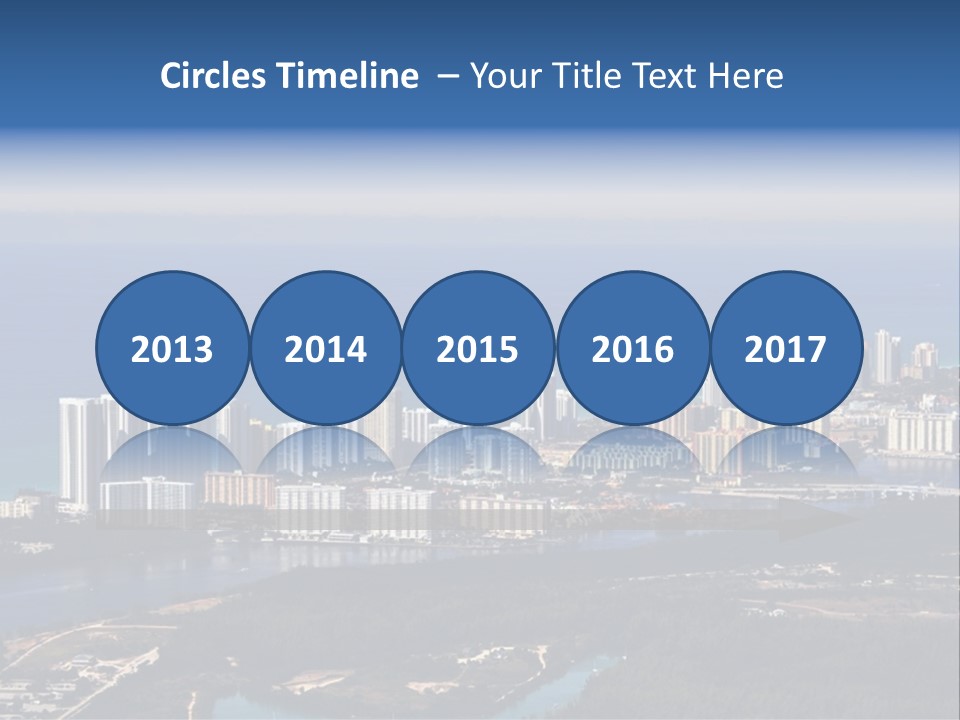 Ocean Aerial Sunny PowerPoint Template