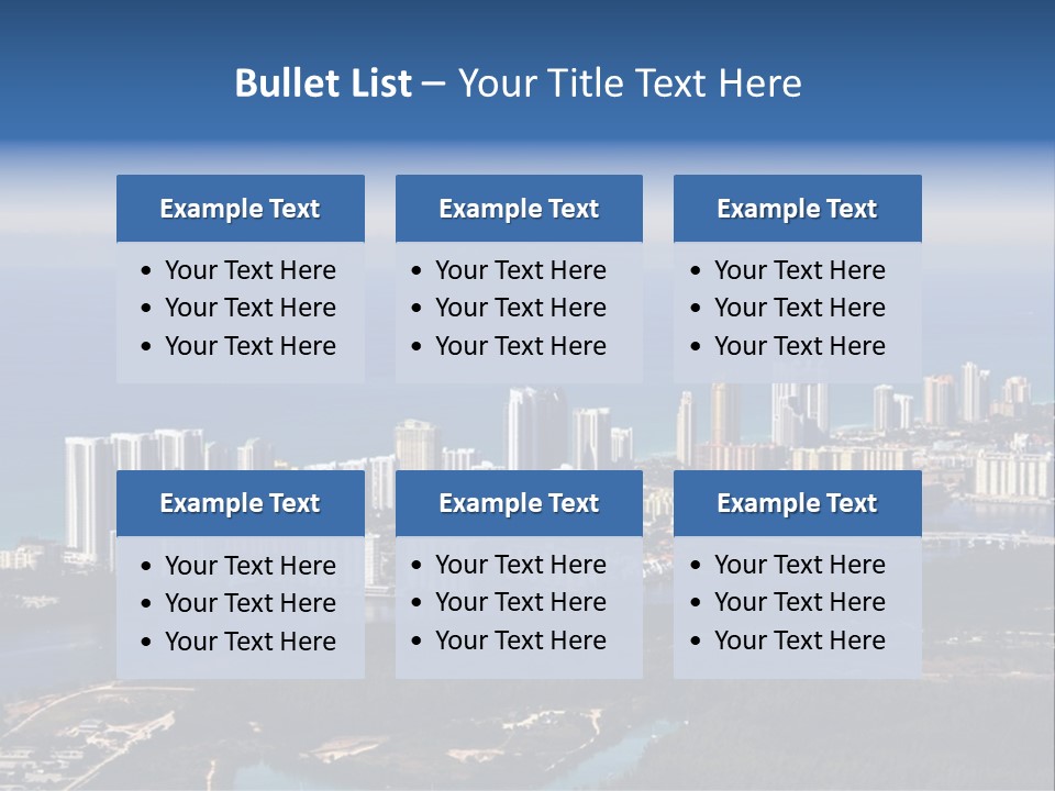 Ocean Aerial Sunny PowerPoint Template
