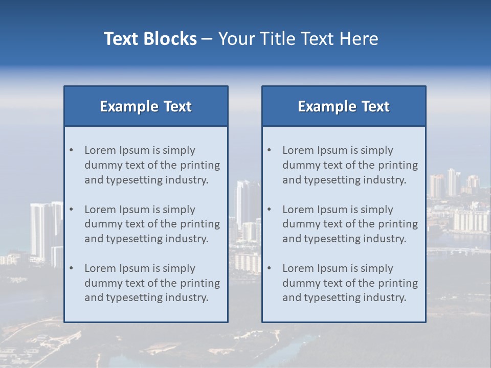 Ocean Aerial Sunny PowerPoint Template