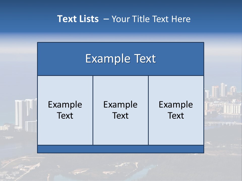 Ocean Aerial Sunny PowerPoint Template