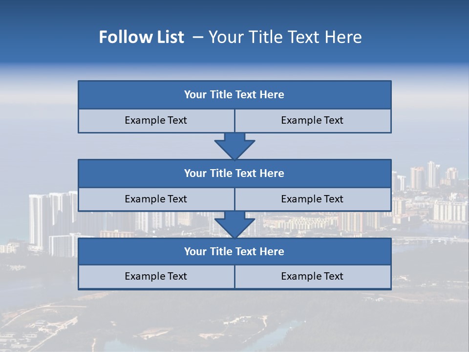 Ocean Aerial Sunny PowerPoint Template