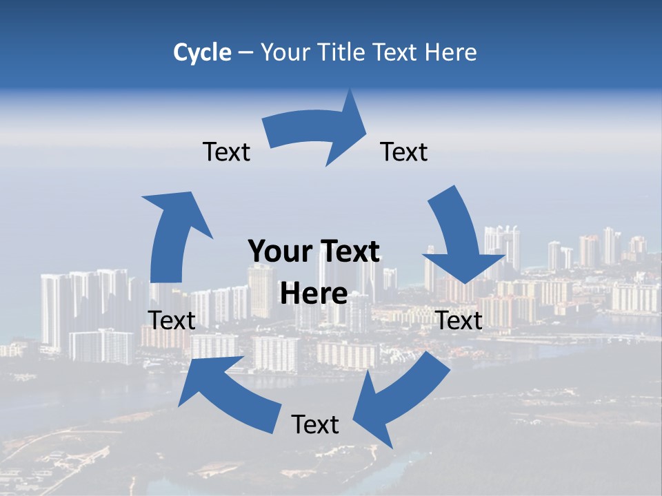 Ocean Aerial Sunny PowerPoint Template