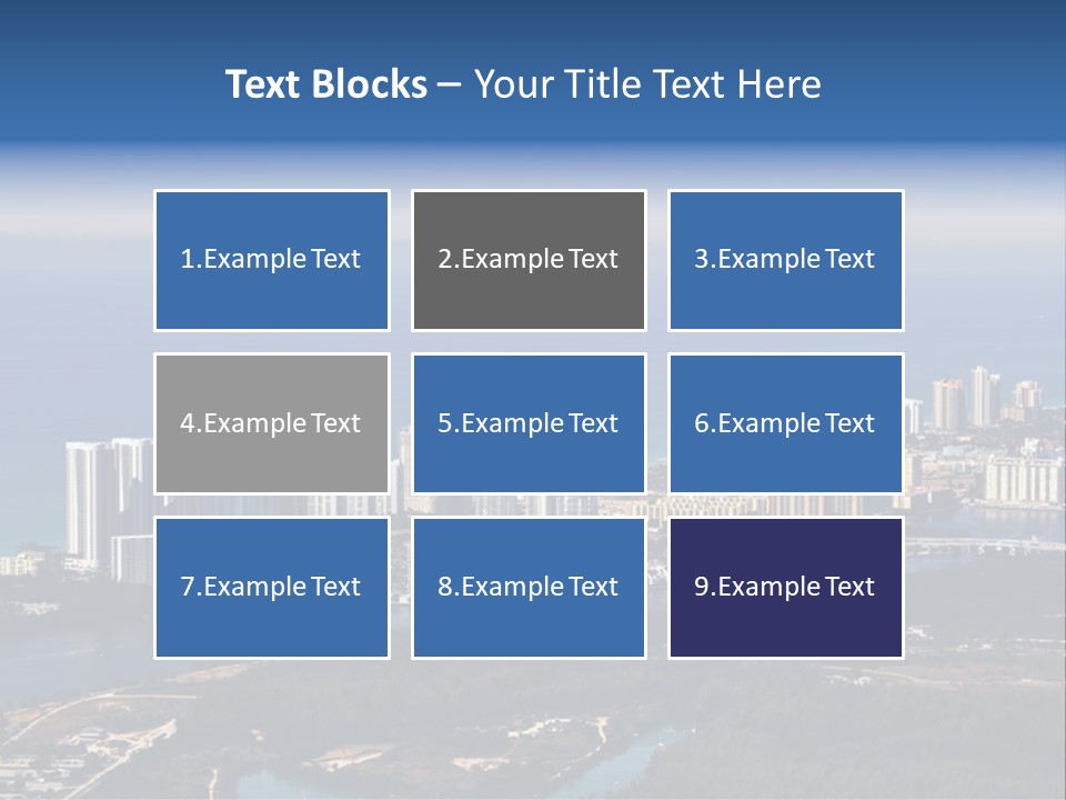 Ocean Aerial Sunny PowerPoint Template