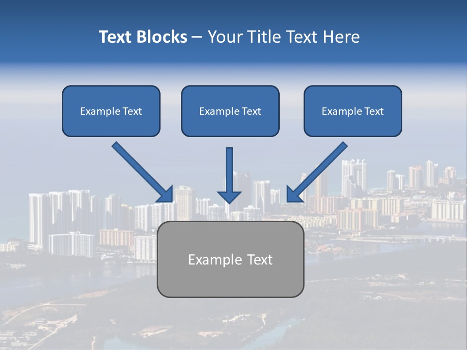 Ocean Aerial Sunny PowerPoint Template