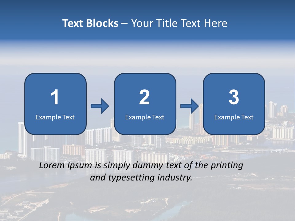 Ocean Aerial Sunny PowerPoint Template