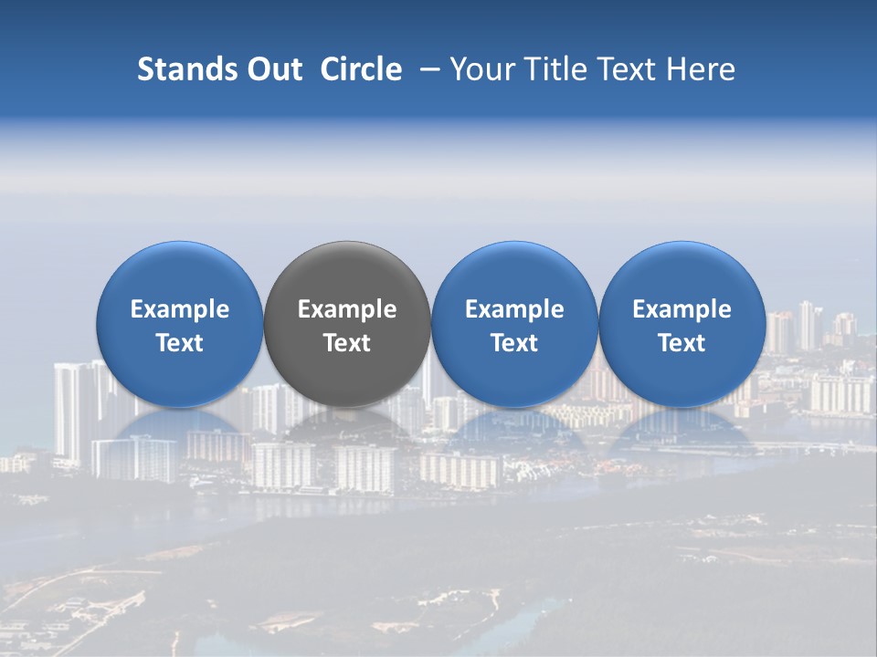 Ocean Aerial Sunny PowerPoint Template