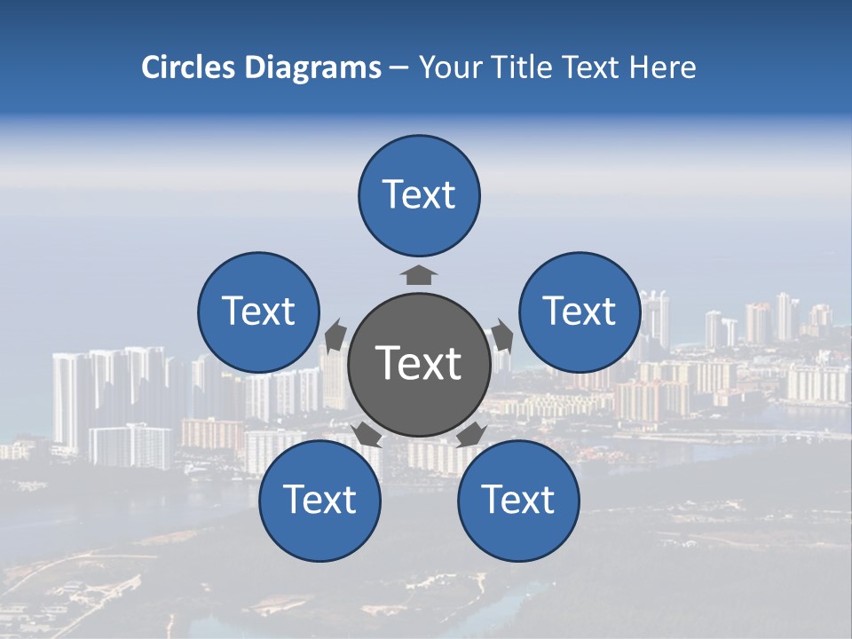 Ocean Aerial Sunny PowerPoint Template