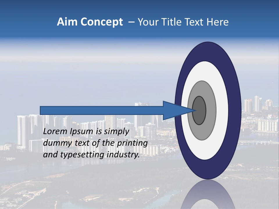Ocean Aerial Sunny PowerPoint Template