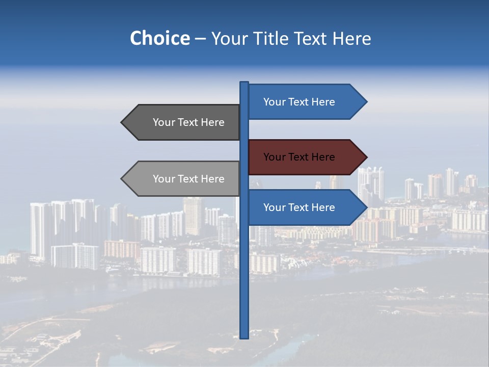 Ocean Aerial Sunny PowerPoint Template