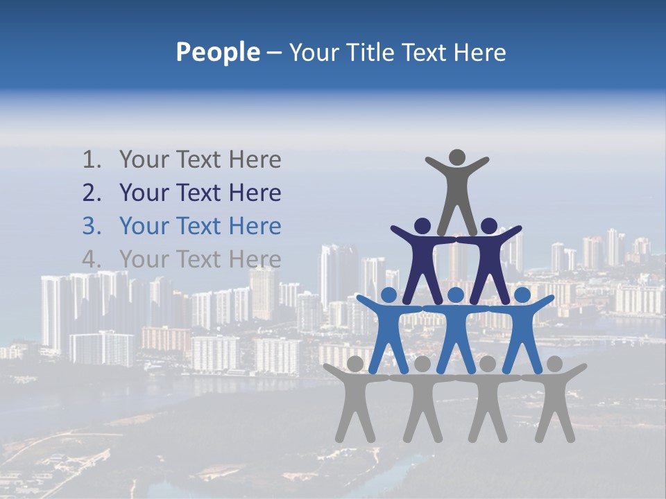 Ocean Aerial Sunny PowerPoint Template