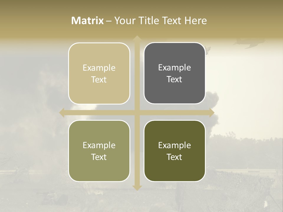 War Sepia Warfare PowerPoint Template