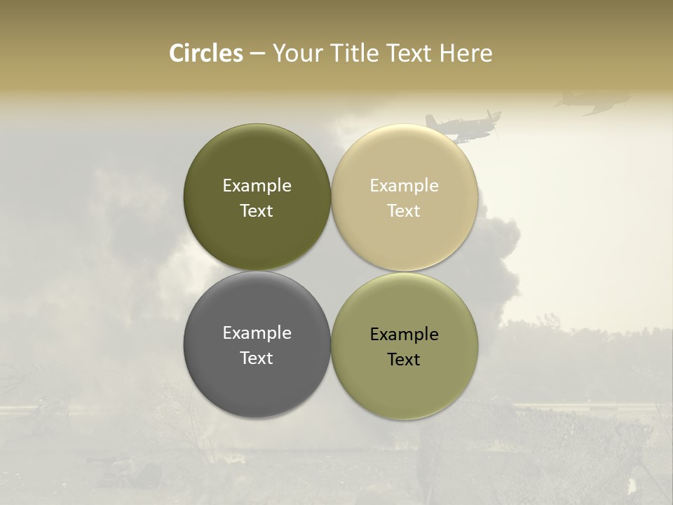 War Sepia Warfare PowerPoint Template