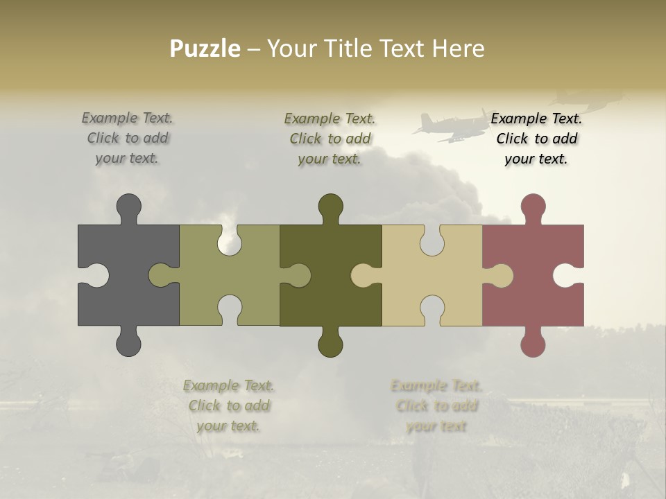 War Sepia Warfare PowerPoint Template