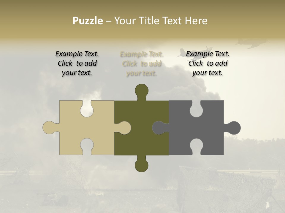War Sepia Warfare PowerPoint Template