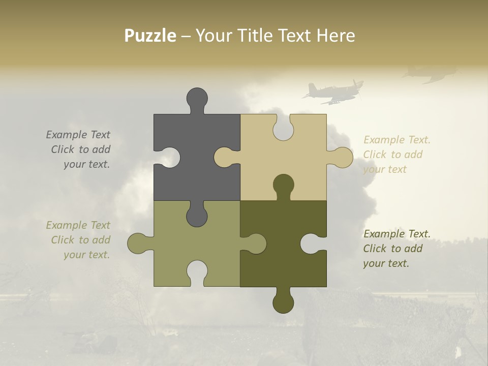 War Sepia Warfare PowerPoint Template