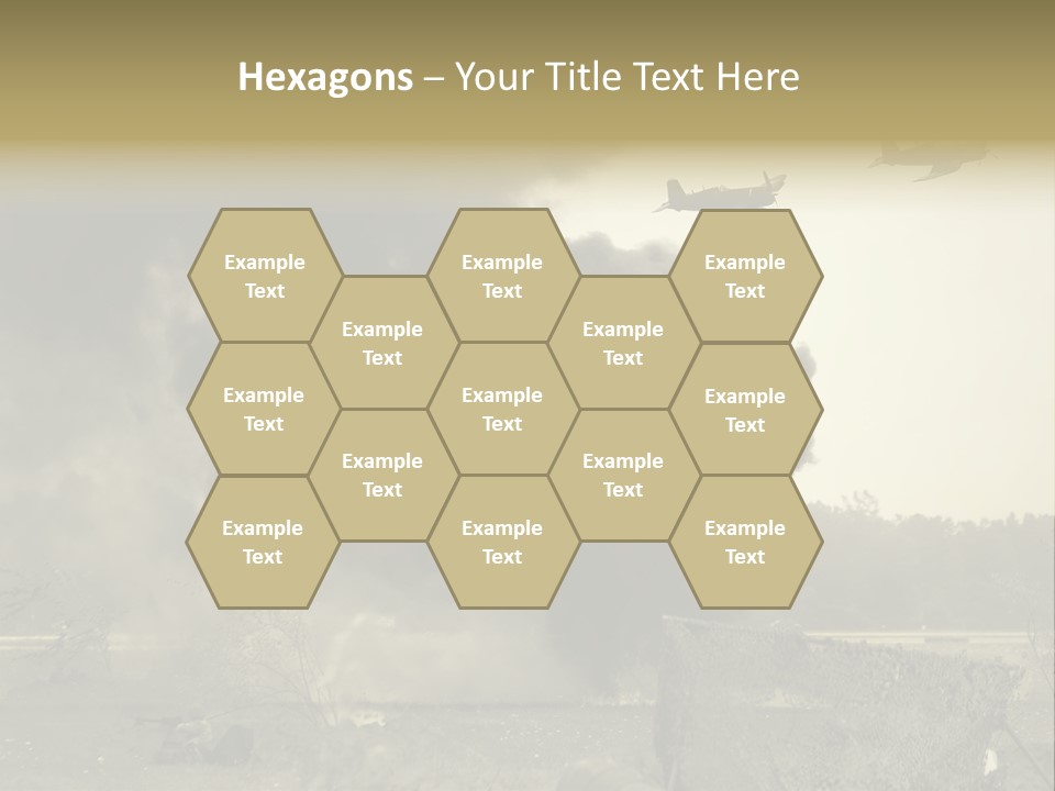 War Sepia Warfare PowerPoint Template