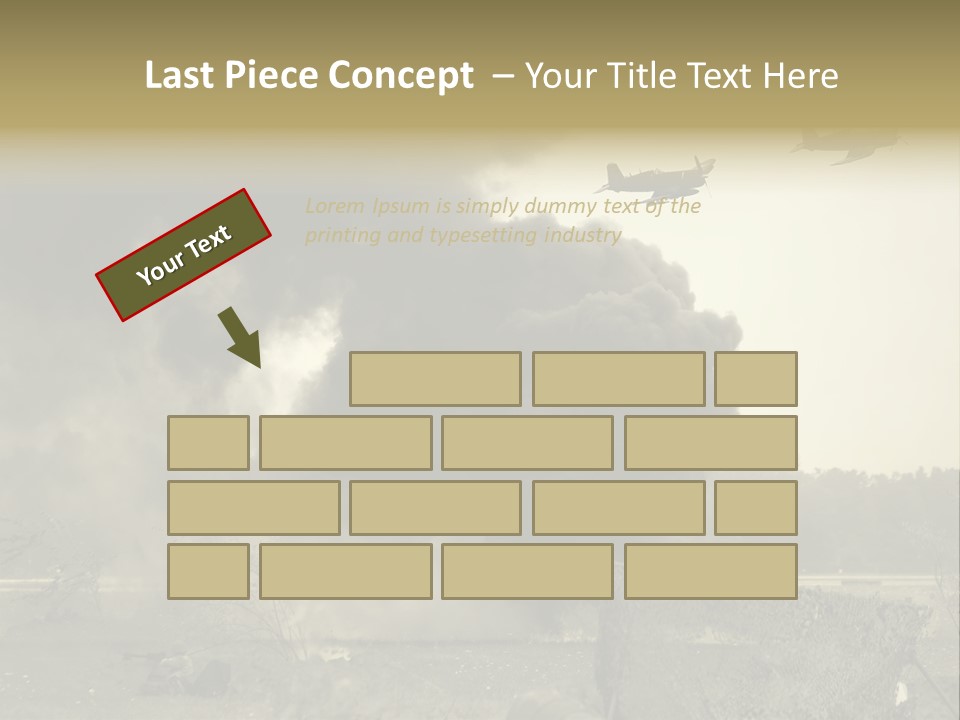 War Sepia Warfare PowerPoint Template