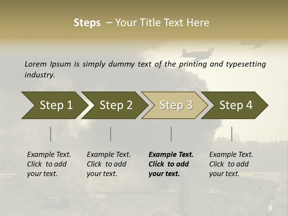 War Sepia Warfare PowerPoint Template