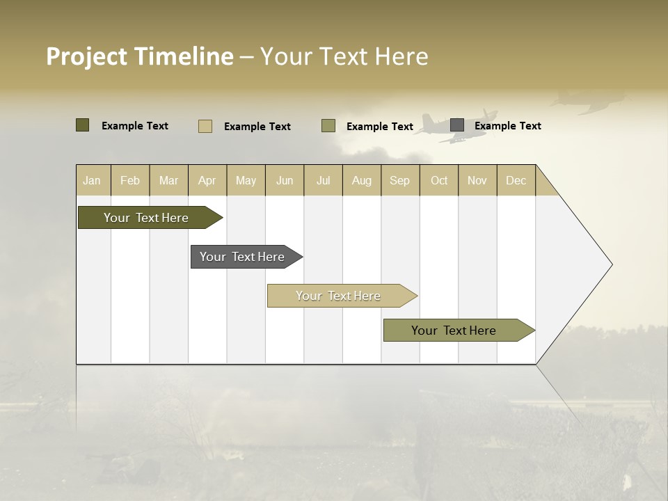 War Sepia Warfare PowerPoint Template
