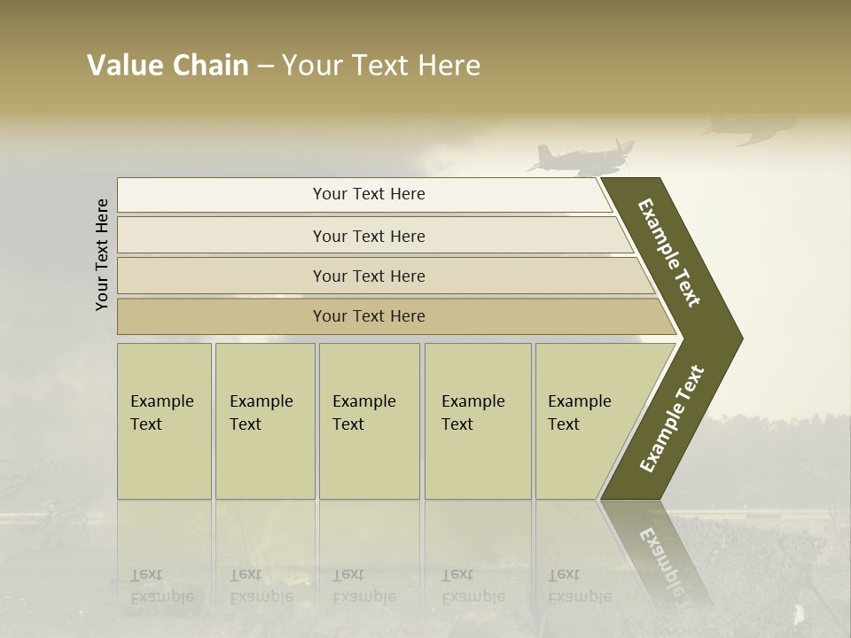 War Sepia Warfare PowerPoint Template