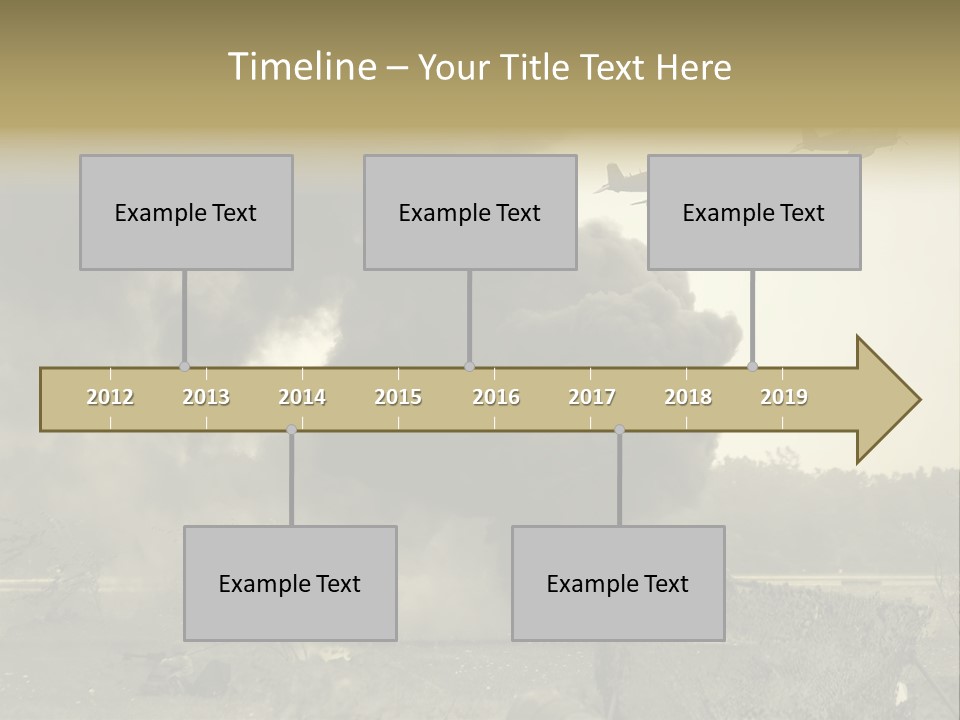 War Sepia Warfare PowerPoint Template