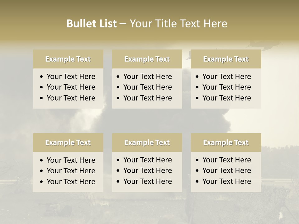 War Sepia Warfare PowerPoint Template