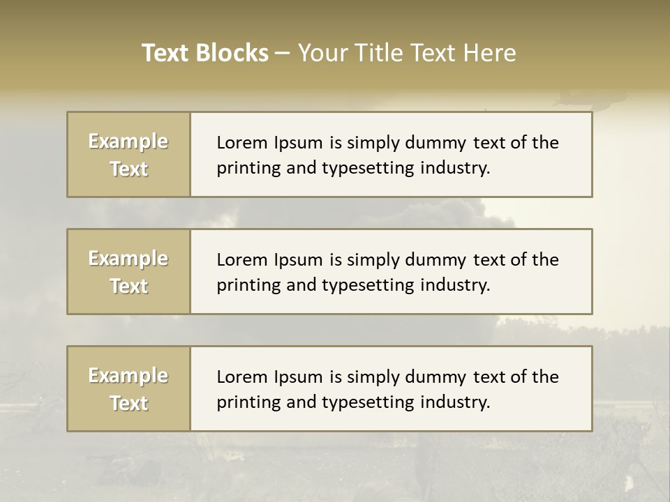 War Sepia Warfare PowerPoint Template
