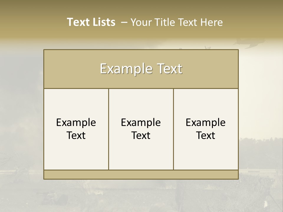 War Sepia Warfare PowerPoint Template