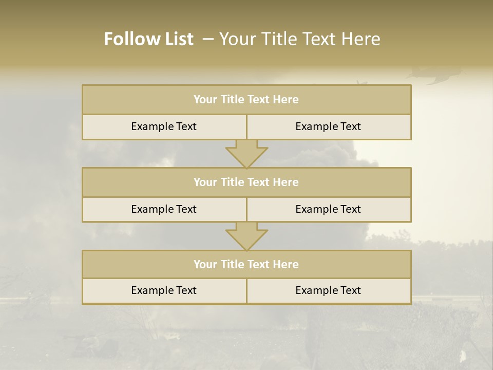 War Sepia Warfare PowerPoint Template