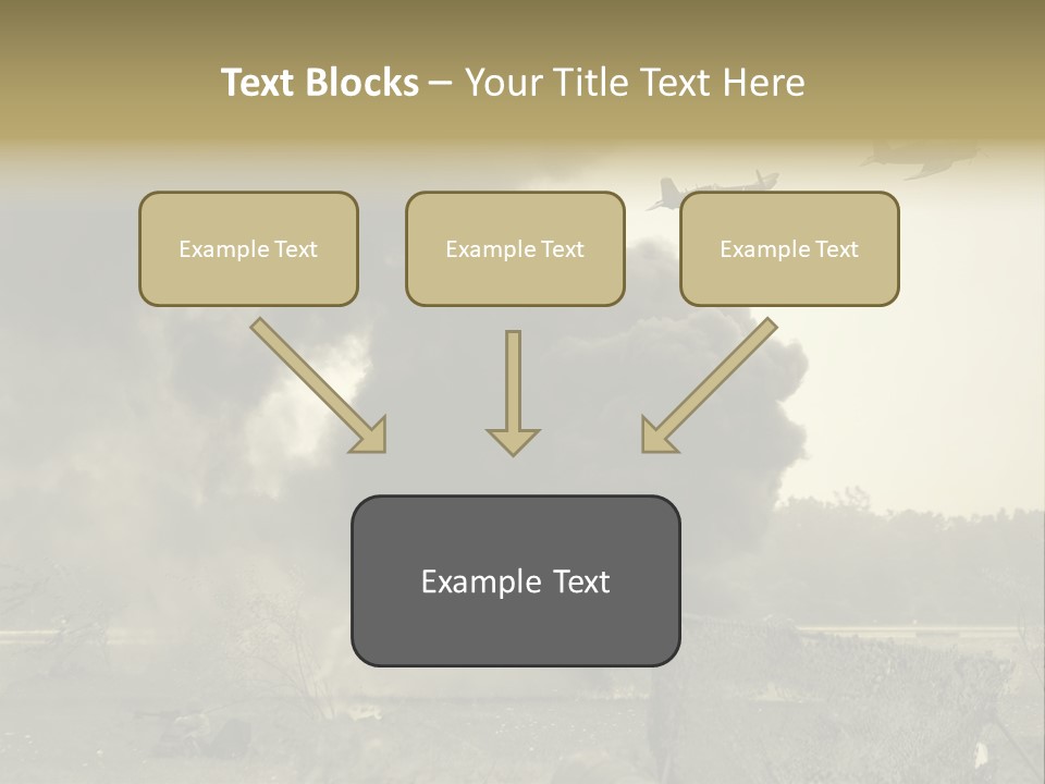 War Sepia Warfare PowerPoint Template