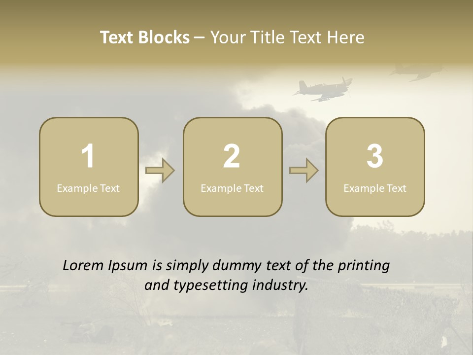 War Sepia Warfare PowerPoint Template